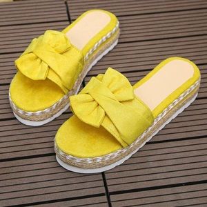 Women Bow Decor Espadrille